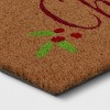 1'6"x2'6" 'Merry Christmas' Coir Doormat Red - Wondershop™: Outdoor, Medium Pile, Contemporary, Latex Backing - 3 of 4
