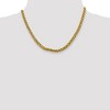 Black Bow Jewelry Men's 5mm, 14k Yellow Gold D/C Hollow Wheat Chain Necklace - 2 of 4