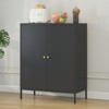 TIRAMISUBEST Kitchen Buffet Server - Sideboard Cabinet with Doors, Modern Console Table for Dining & Living Room - 2 of 4