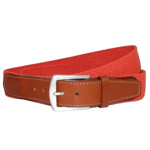 CrookhornDavis Men's Newport Pique Cotton Woven Elastic Belt - 1 of 2