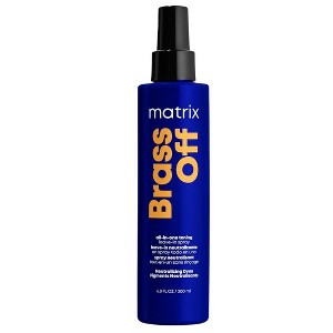 Matrix Total Results Brass Off All-In-One Toning Leave-In Spray (6.8 oz) - | Neutralizes Brassy, Orange Tones Hair Tones - 1 of 4