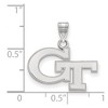 Black Bow Jewelry 14k White Gold Georgia Tech Yellow Jackets NCAA Small Pendant - 2 of 3