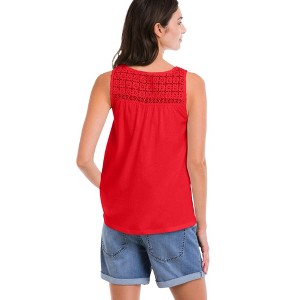 ellos Crochet Lace Tank - 1 of 4