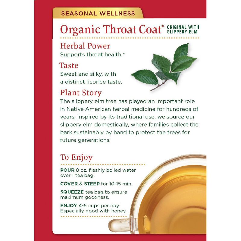 Traditional Medicinals Throat Coat 16ct Tea, 4 of 6