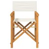 Director's Chair Set of 2,Teak wood, Polyester vidaXL - 4 of 4