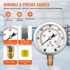 VEVOR Hydraulic Pressure Test Kit, 250/400/600bar, 3 Gauges 11 Test Couplings 3 Test Hoses, Excavator Hydraulic Test Gauge Set, Silver - 4 of 4