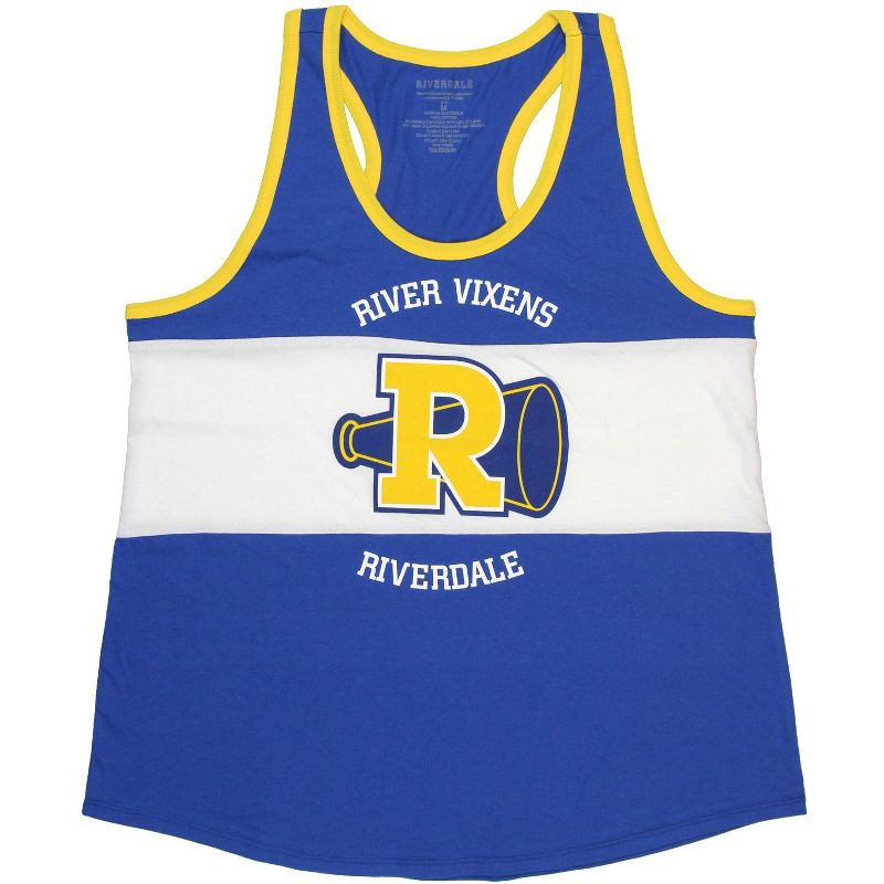 Riverdale Juniors River Vixens Cheerleader Cheer Squad Racerback Tank Top, 2 of 4