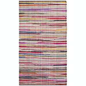 Rag Area Rug RAR240 Hand Woven Area Rug  - Safavieh - 1 of 4
