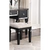 NicBex Vanity Desk with Mirror Dressing Table with Foldable Mirror, 3 Drawers, Makeup Desk with Cushioned Stool for Apartment - 4 of 4