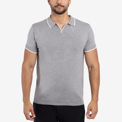 X RAY Men's Collar V-Neck Polo Sweater Tee shirts