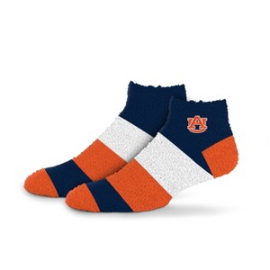 NCAA Auburn Tigers Neapolitan Stride Fuzzy Socks - 1 of 3