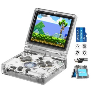 Anbernic RG35XXSP Flip Portable Retro Handheld Game Console, 3.5 Inch IPS Screen Linux System with 128G TF Card  5G WiFi Bluetooth HDMI - 1 of 4