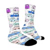Car Doodle Cool Colors Women Printed Crew Socks Funny Funky Socks Soft Polyester Novelty Gifts for Artists Men - 3 of 4