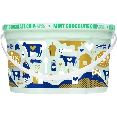Kemps Mint Chocolate Chip Ice Cream - 128oz