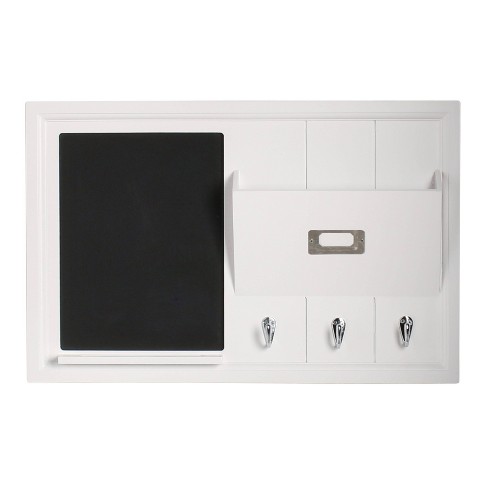 21 X 14 Dagny Wood Wall Organizer With Chalkboard White Designovation Target