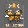 Juniors Womens Lost Gods Manifesting Butterfly T-Shirt - 2 of 4
