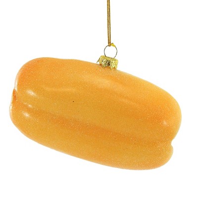 Handcrafted Glass Meatball Parm Sandwich Ornament