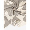 Elerevyo Women's Floral Contrast Color Silk Feeling Satin Square Scarves Bandanas 35.4" X 35.4" - 4 of 4