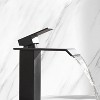 PAGED Waterfall Spout Bathroom Faucet, Single Handle Bathroom Vanity Sink Faucet with Ceramic Cartridge, Faucet for Bathroom Sink - 4 of 4