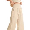 Women's Double Gauze Smocked Pants - MIOU MUSE - image 4 of 4