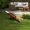 PawHut Wooden Dog Agility Seesaw for Training and Exercise, Platform Equipment Run Game Toy Weather Resistant Pet Supplies - 3 of 4