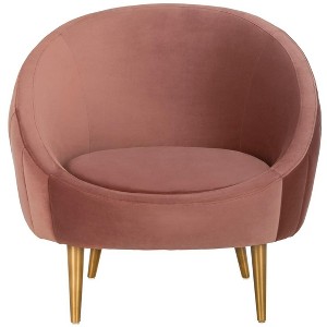 Razia Channel Tufted Tub Chair  - Safavieh - 1 of 4