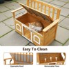 Karl Home | Wooden Outdoor Storage Bench with Built-in Dog House - 3 of 4