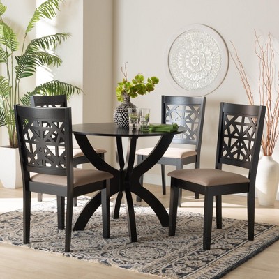 Baxton Studio Lena Modern Wood 5-Piece Dining Set