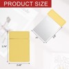 Unique Bargains Stainless Steel Pocket Travel PU Leather Mini Mirror - 2 of 4