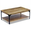 vidaXL Coffee Table Mango Wood 39.4"x23.6"x15" - 3 of 4