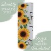 Elanze Designs Grandmother Yellow Sunflowers 20 ounce Stainless Steel Travel Tumbler - 3 of 4