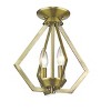 Livex Lighting Prism 2 - Light Chandelier in  Antique Brass - 3 of 4