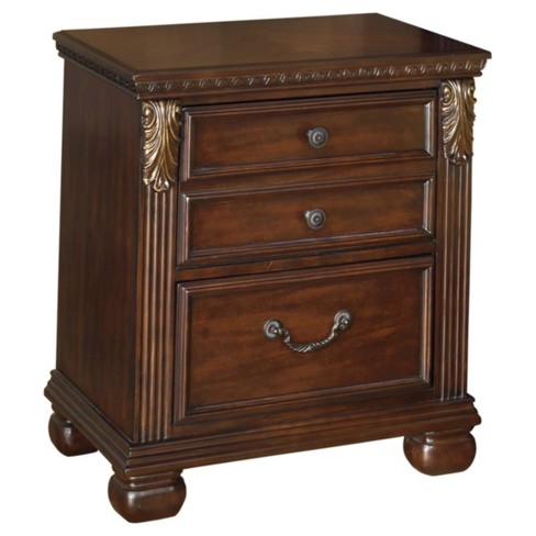 Leahlyn Nightstand Warm Brown Signature Design By Ashley Target