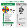 WinSpin 24" DIY Modular Prize Wheel Spinning Game Tabletop 12 Slots Dry Erase for Carnival Spinner Game Events School - 4 of 4