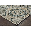 Oriental Weavers Latitude 609X3 Grey/ Teal Indoor/Outdoor Area Rug - 7'10" x 10' - 2 of 4