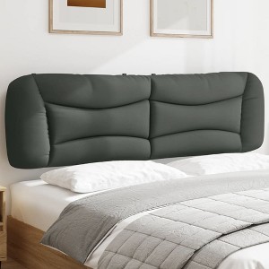 vidaXL Headboard Cushion Dark Gray 76" Fabric - 1 of 4