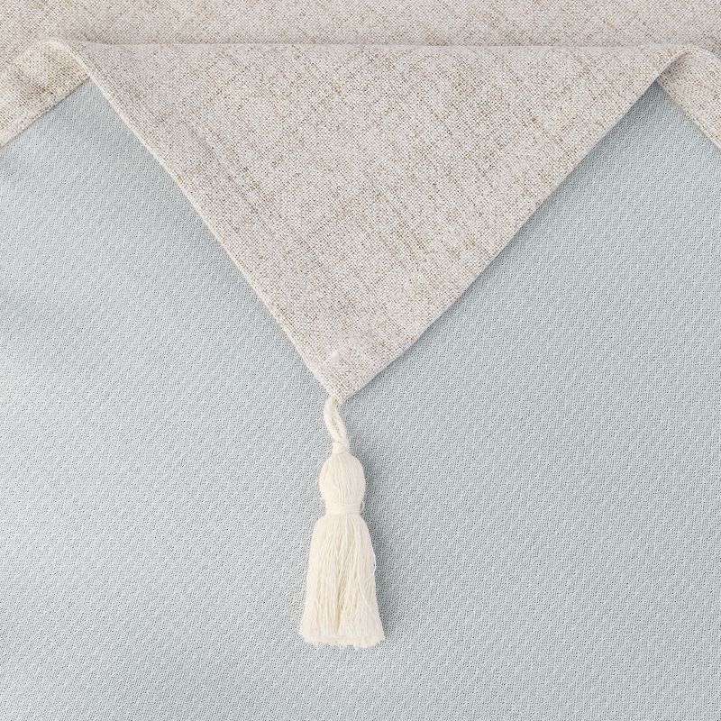 Unique Bargains Tassels Wrinkle-Resistant Washable Cotton Linen Tablecloth 1 Pc, 4 of 6