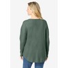 Woman Within Women's Plus Size Washed Thermal V-Neck Tee - 3 of 4