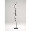 Kings Brand Furniture - Black Metal & Walnut Wood Hall Tree Coat & Hat Rack Stand - 2 of 4