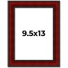 PosterPalooza | Photo Size Weathered Red Picture Frame - UV Acrylic, Foam Board Backing, Hanging Hardware - 2 of 4