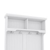 NicBex Hall Tree with Storage Bench and Shoe Rack for Entrance Multifunctional Coat Rack with Top Storage Compartment for Living Room - 3 of 4