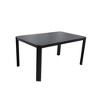 Christopher Knight Home Morgan Modern Outdoor Aluminum 59" Table with Umbrella Hole and Adjustable Non-Slip Pads - 3 of 4