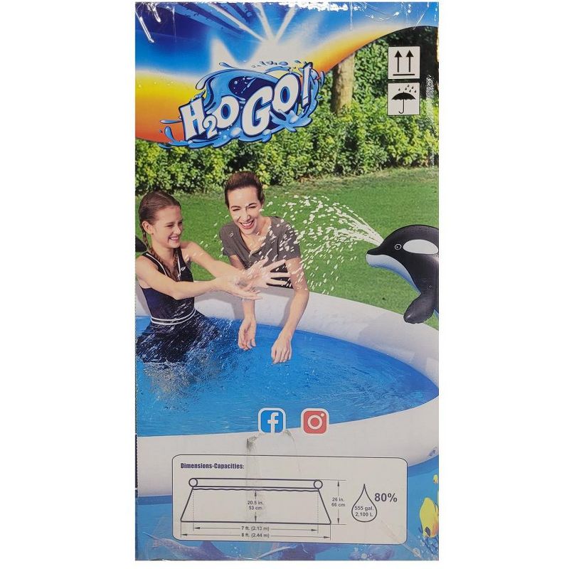 Bestway H2OGO! Orca Spray Fast Set Pool 8 ft x 26 in, 2 of 4