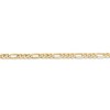 Black Bow Jewelry 3.25mm 14k Yellow Gold Solid Flat Figaro Chain Bracelet - 2 of 4