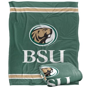 Bemidji State University Primary Logo Silky Touch Blanket White 50x60 - 1 of 4