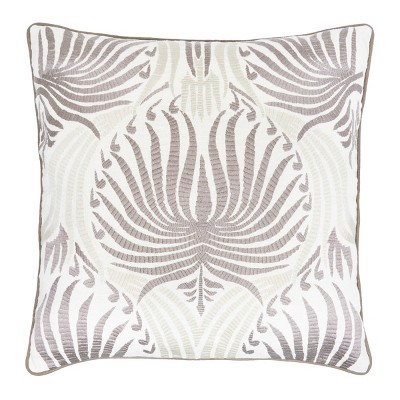 EY Essentials Nova Pearl Grey Embroidered Pillow