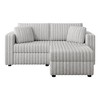 NicBex Couches for Living Room 75.6" Loveseat Sofa Minimalist Corduroy Fabric Upholstered 2-Seater Sofa Couch Matches 30.7" Ottoman for Bedroom - image 2 of 4