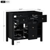 NicBex 35.51" Bathroom Storage Cabinet without Sink, Bathroom Vanity, 3 Drawers and 2 Spacious Open Cabinet Shelves for Bathroom - 2 of 4