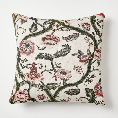 Woven Floral Throw Pillow - Threshold™ designed with Studio McGee