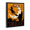 Stupell Industries Trick Or Treat Halloween Witch Floating Frame Canvas Art - 2 of 4